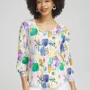 Best Touch Of Cool™ Surreal Smock Sleeve Tee Tops