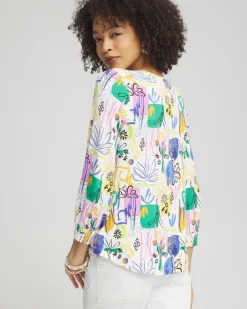 Best Touch Of Cool™ Surreal Smock Sleeve Tee Tops