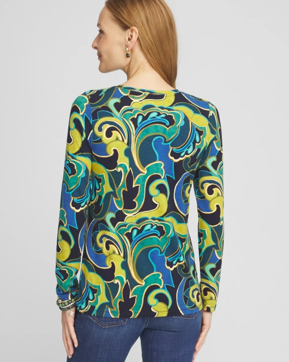 New Touch Of Cool™ Swirl Layering Tee Tops