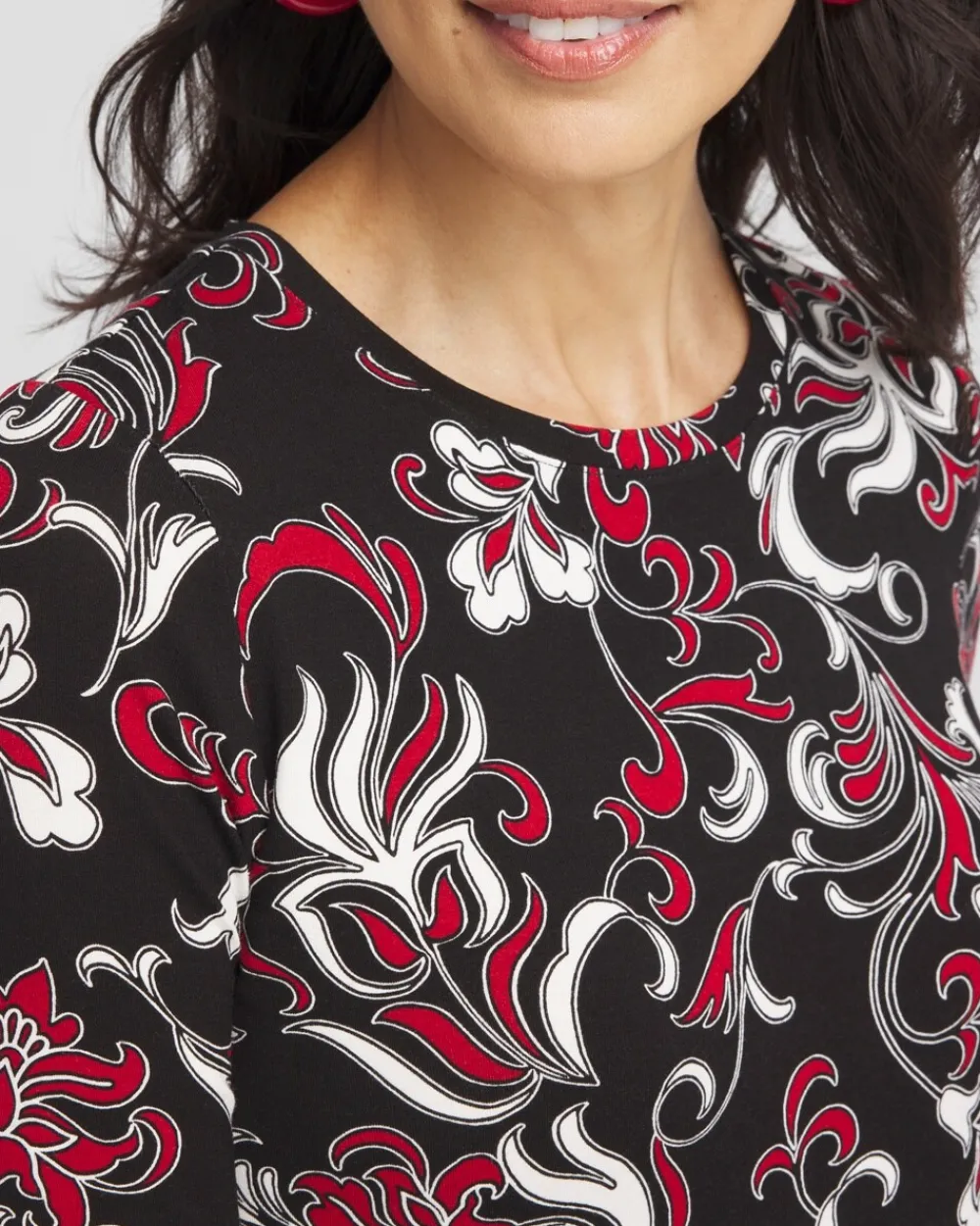 Cheap Touch Of Cool™ Swirl Layering Tee Tops
