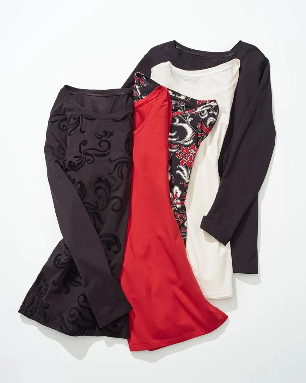 Cheap Touch Of Cool™ Swirl Layering Tee Tops