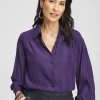 Discount Trapunto Shoulder Blouse Tops | Blouses & Shirts
