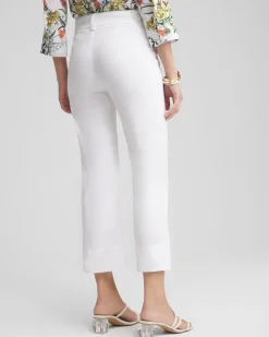 Hot Trapunto Wide Leg Cropped Pants Pants