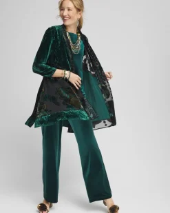 Flash Sale Travelers™ Collection Burnout Velvet Jacket Jackets & Coats
