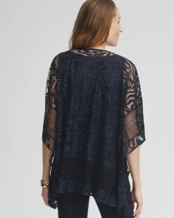 Shop Travelers™ Collection Burnout Poncho Tops