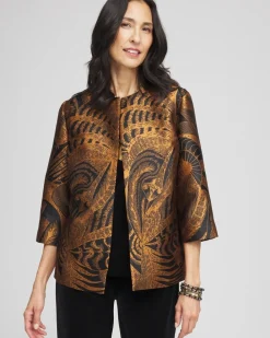 Sale Travelers™ Collection Floral Jacquard Jacket Jackets & Coats