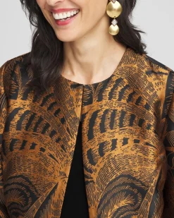 Sale Travelers™ Collection Floral Jacquard Jacket Jackets & Coats