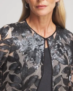 Discount Travelers™ Collection Lace Sequin Jacket Jackets & Coats
