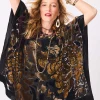 Best Travelers™ Collection Velvet Print Poncho Tops