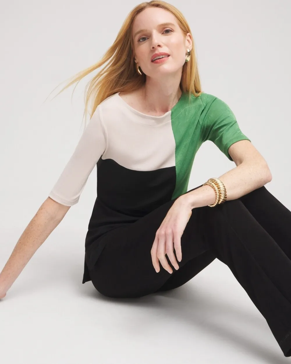 Fashion Travelers™ Colorblock Tunic Tops