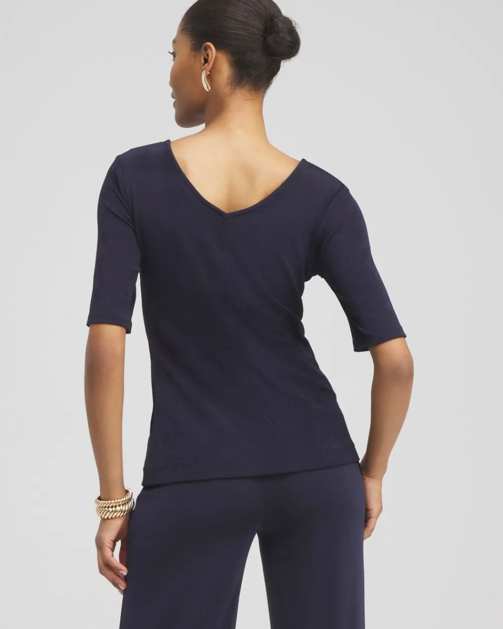 Cheap Travelers™ Double V-neck Top Tops