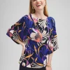 Flash Sale Travelers™ Floral Kimono Sleeve Top Tops
