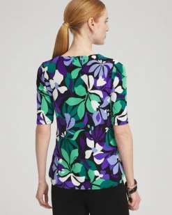 Store Travelers™ Floral V-neck Top Tops