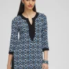 Hot Travelers™ Geo Print Kurta Top Tops