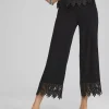 Discount Travelers™ Lace Trim Cropped Pants Pants