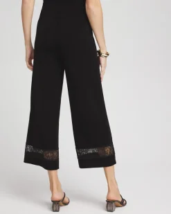Outlet Travelers™ Macrame Trim Crop Pants
