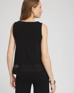 Cheap Travelers™ Macrame Trim Tank Tops