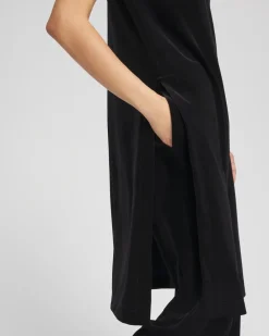 Cheap Travelers™ Maxi Mock-Neck Velvet Tunic Tops