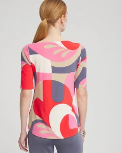 Fashion Travelers™ Modern Elbow Sleeve Top Tops