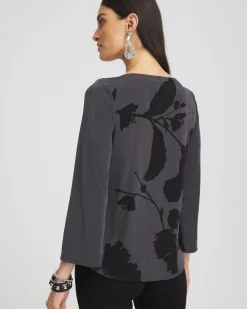 New Travelers™ Modern Floral Tunic Tops