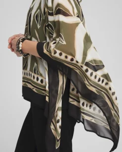 Fashion Travelers™ Paisley Chiffon Layer Top Tops