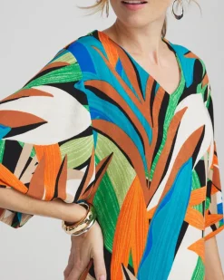 Cheap Travelers™ Palms Kimono Sleeve Top Tops