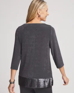 Best Travelers™ Sequin Trim Tunic Tops