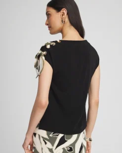 Outlet Travelers™ Shoulder Tie Top Tops