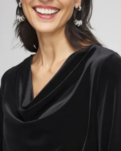 Outlet Travelers™ Velvet Cowlneck Top Tops | Matching Sets
