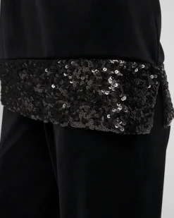 Outlet Travelers™ Velvet Sequin Tunic Tops