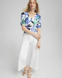 Store Tropical Everyday V-neck Tee Tops