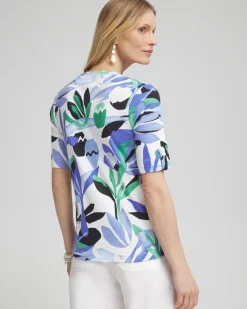 Store Tropical Everyday V-neck Tee Tops