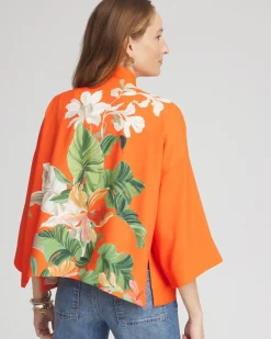 Flash Sale Tropical Floral Kimono Tops