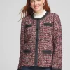 Sale Tweed & Denim Trim Jacket Jackets & Coats