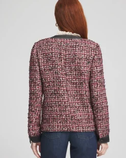 Sale Tweed & Denim Trim Jacket Jackets & Coats