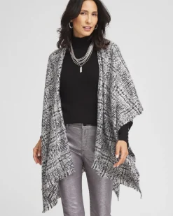 Cheap Tweed Ruana Tops | Ponchos & Ruanas
