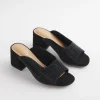 Fashion Violet Bejeweled Microsuede Mules Shoes