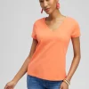 Sale V-neck Perfect Tee Tops