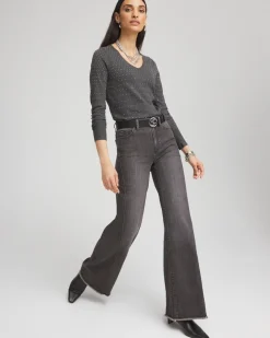 Flash Sale Wide Leg Frayed Hem Jeans Jeans & Denim | Matching Sets