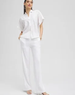 Fashion Wide Leg Linen Pants Pants