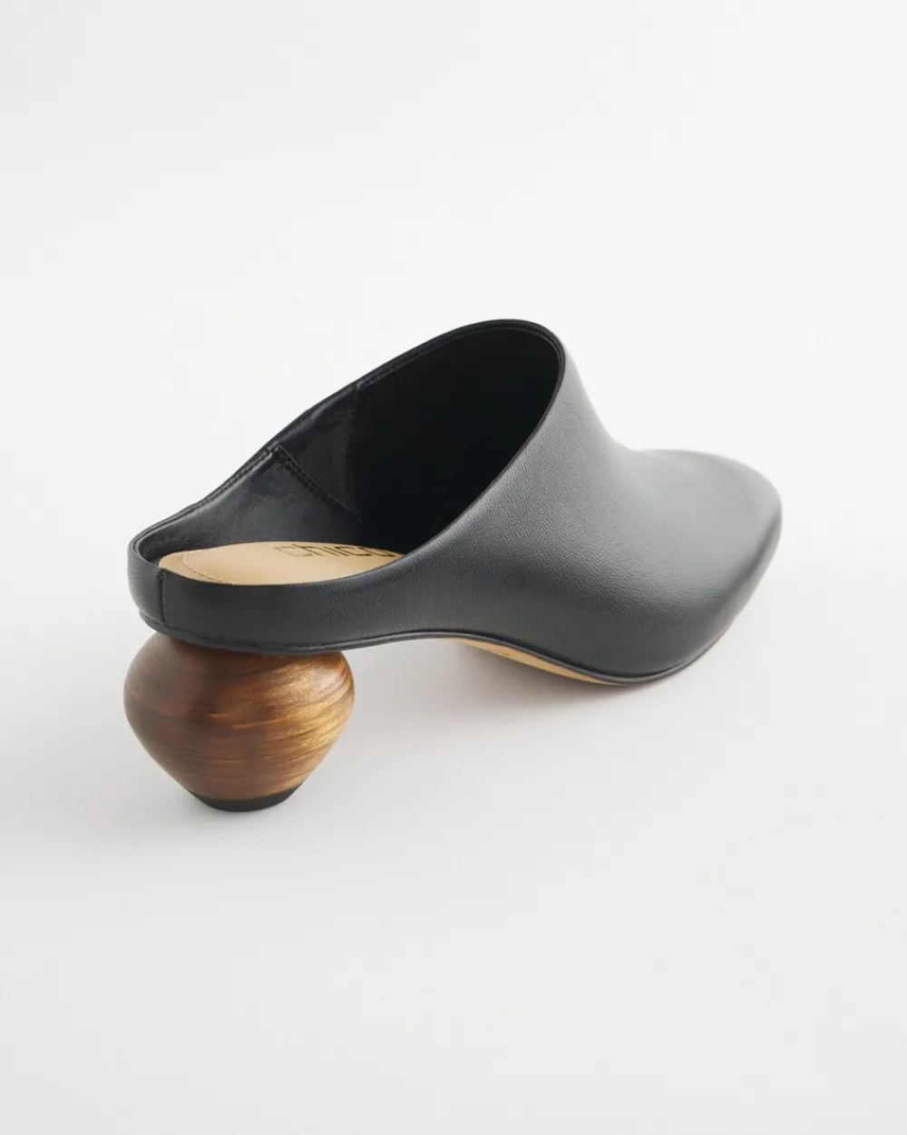 Best Wood Heel Leather Mule Shoes