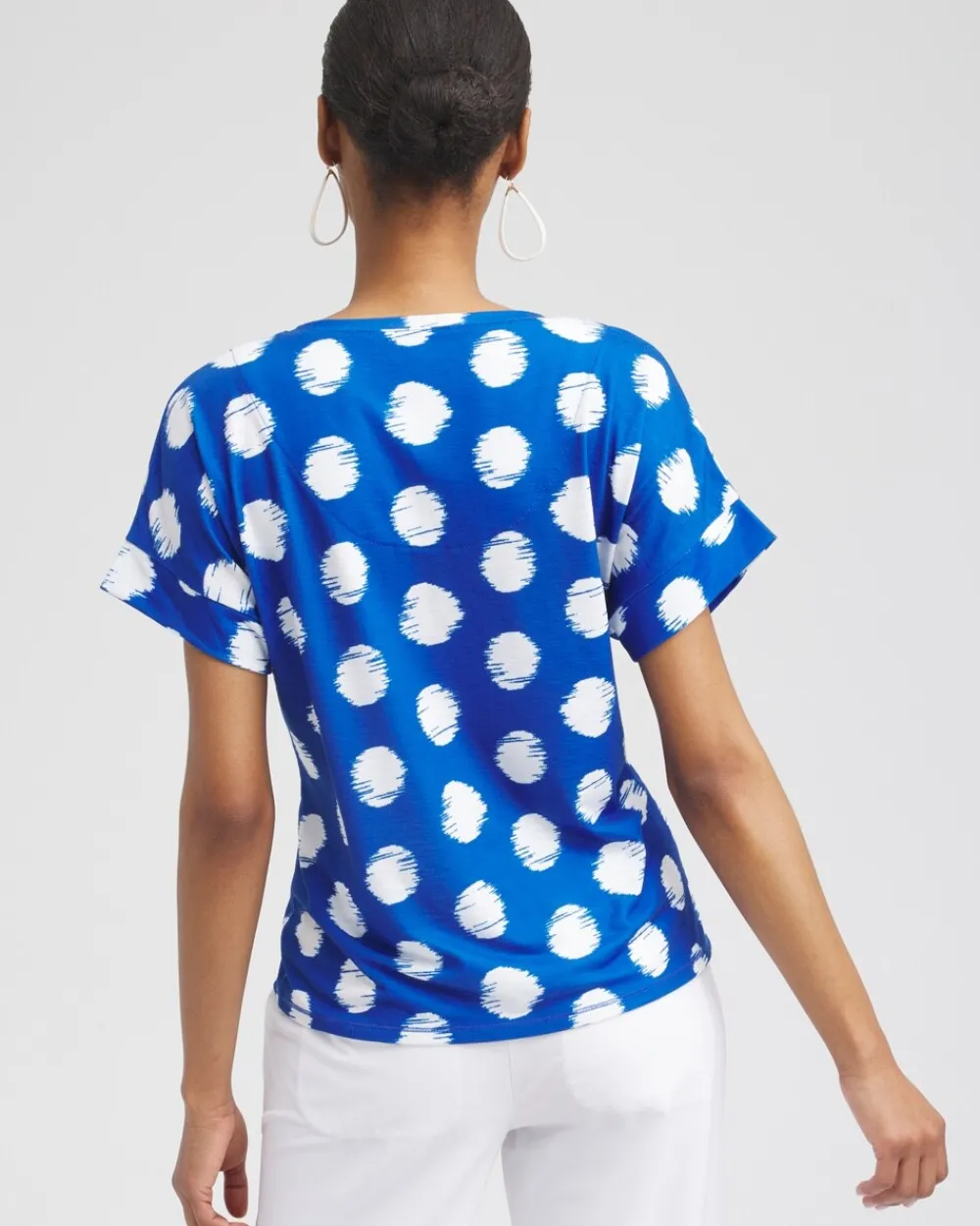 Flash Sale Zenergy® Dots Drop Shoulder Tee Tops