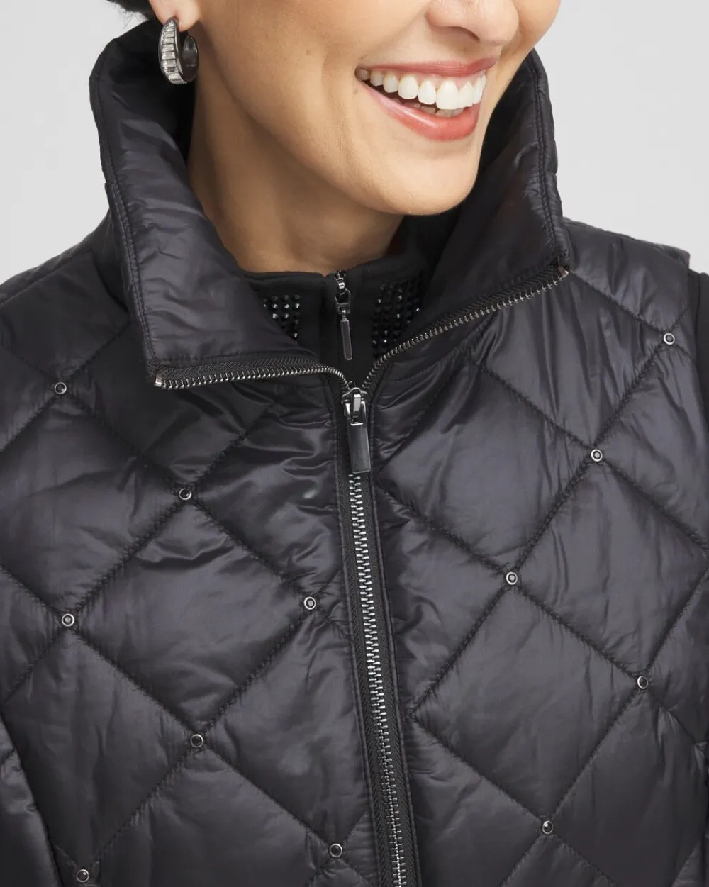 Shop Zenergy® Embellished Puffer Vest Jackets & Coats | Activewear