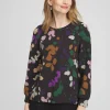 Online Zenergy® Floral Bungee Hem Long-sleeve Top Tops