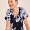 Best Zenergy® Floral Stripe Tee Tops