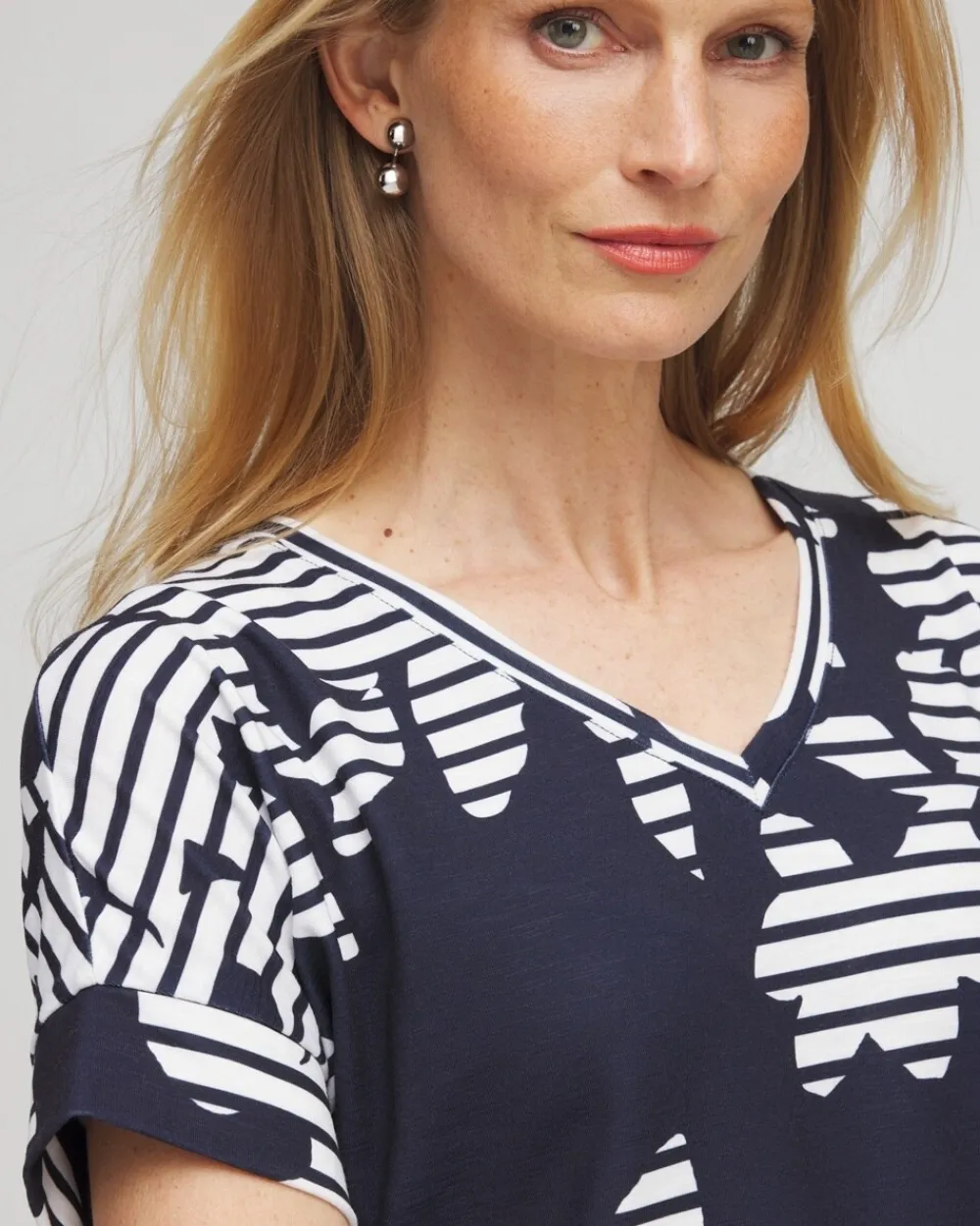 Best Zenergy® Floral Stripe Tee Tops