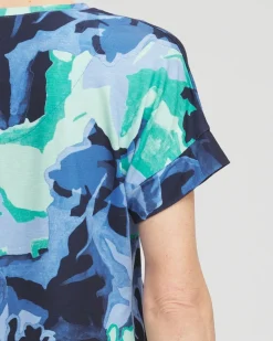 New Zenergy® Foliage Print Tee Tops