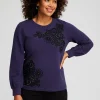 Best Sale Zenergy® French Terry Applique Sweatshirt Tops