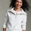 Sale Zenergy® Heathered Scuba Satin Trim Sweatshirt Tops | Activewear