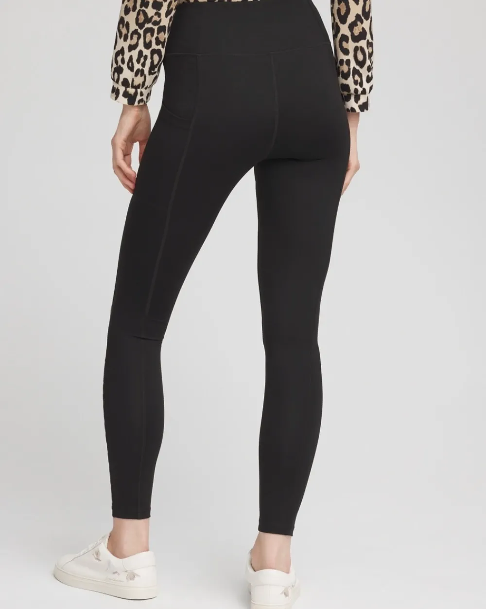 Cheap Zenergy® Leopard Print Side Panel Leggings Pants